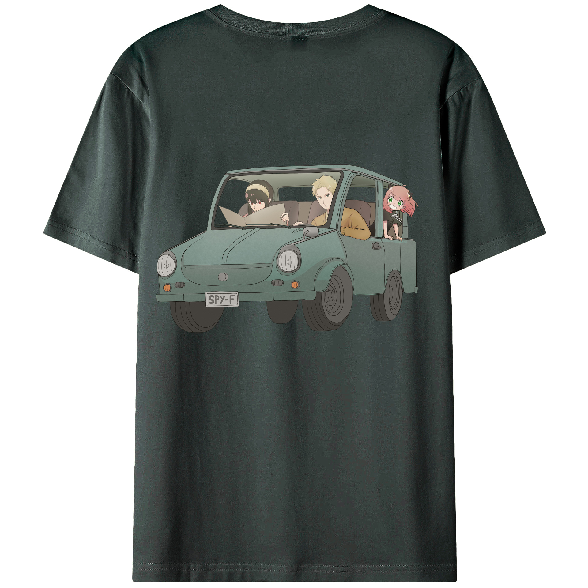 （画像用） SPY×FAMILY间谍家家酒 綿100％ メンズ半袖Tシャツ（バックプリント） 通気性
